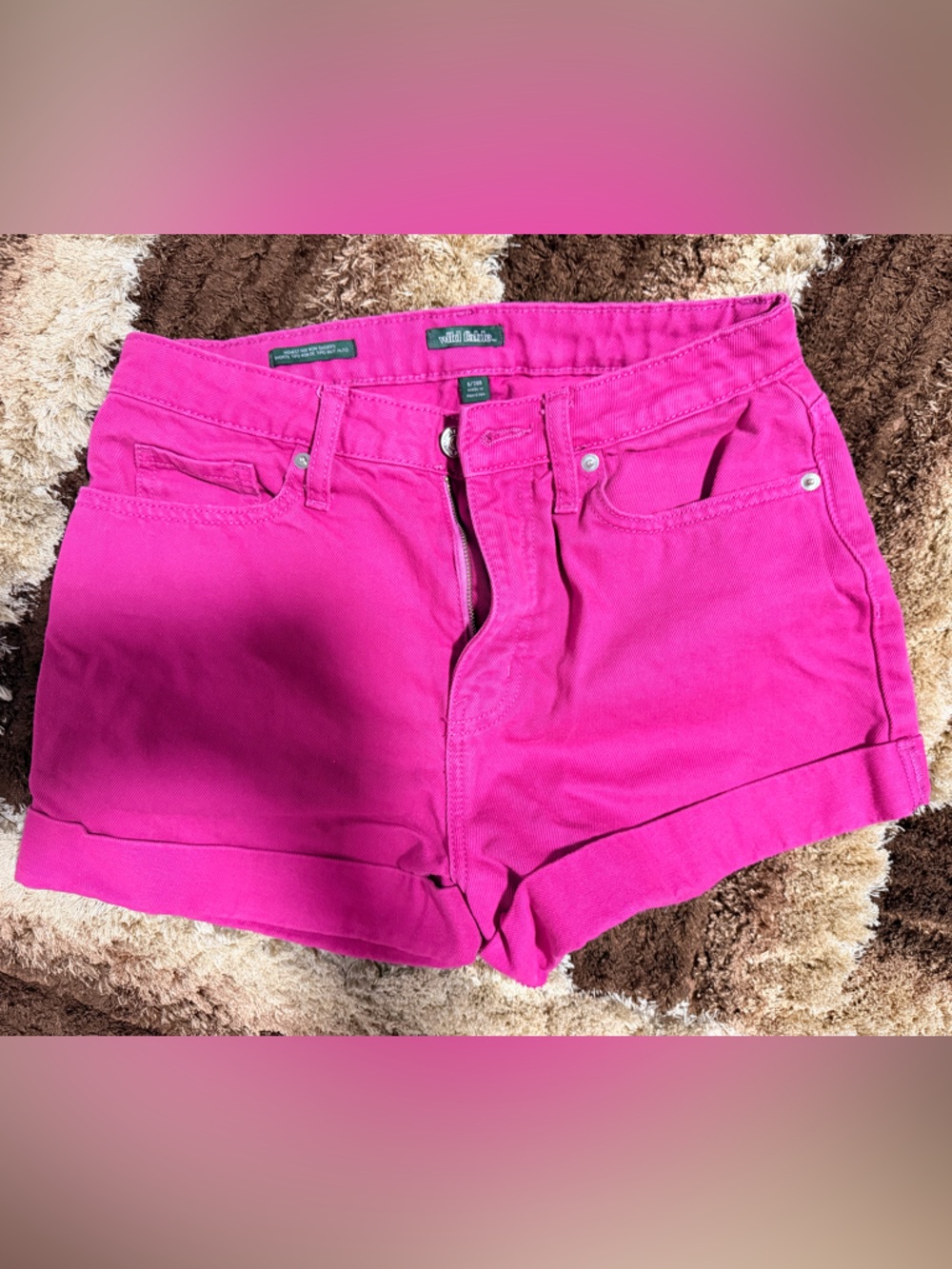 Bright Pink Women’s Denim Shorts
